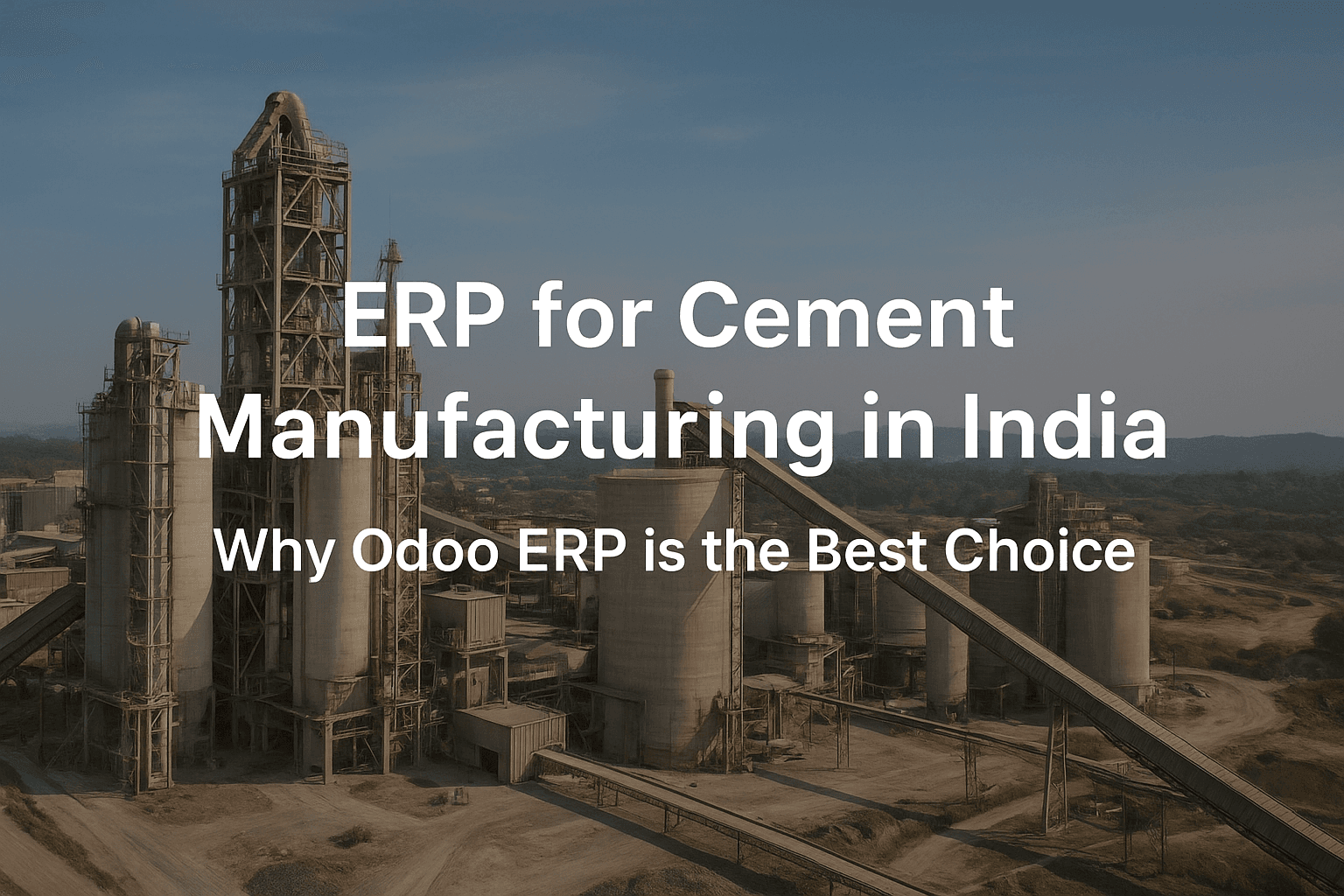 ERP for Cement Manufacturing in India: Why Odoo ERP is the Best Choice